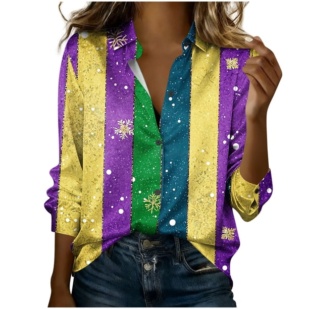 Camisetas de Manga Larga para las Mujeres Impresas Casual Suelto Cardigan Denim Chaqueta Estilo Invierno Superior