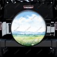 thumbnail image 1 of Green Nature on Blur Pattern Polyester Universal Spare Wheel Tire Cover Wheel Covers for Trailer RV SUV Truck Camper, 1 of 5