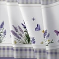 thumbnail image 5 of Lavender Floral Provence Purple Oval Tablecloth 60x84Inch, Floral Lavender Tablecloth, French Farmhouse Watercolor Waterproof Tablecloth for Indoor and Outdoor, Holiday Kitchen Restaurant and Party, 5 of 6