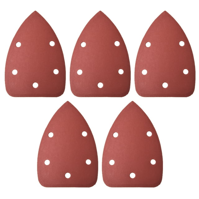 Unique Bargains Mouse Detail Sander Sandpaper Pads Flocking Sanding Paper Assorted 600Grits 5pcs