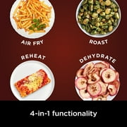 Ninja Pro 4-in-1 Air Fryer, XL 6.5-Qt Basket, 4 Functions, Air Crisp Technology, Non-stick, Crisper Plate, AF180 Black