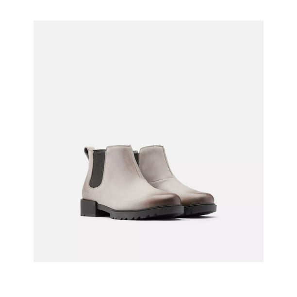 SOREL Women s Emelie II Chelsea Boot Quarry Black Waterproof