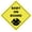 Yellow, variant on Baby On Board Bumper Magnet by DCM Solutions (Red, 5" W x 5" H)