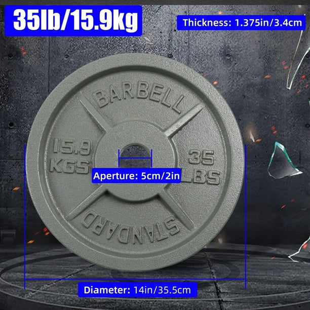 Yaman Olympic Weight Plates 35LB Plates Standard 2” Exercise Weights