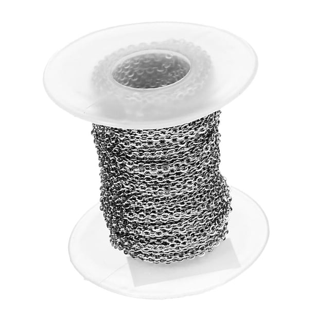Cadenas de 10 yardas para collares, pulseras, bisutería y manualidades. 3mm