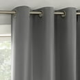 thumbnail image 2 of No. 918 Brandon 2-Piece Magnetic Closure Room Darkening  Grommet Top Curtain Panel, Gray, 54.0”W x 84"L, 2 of 9