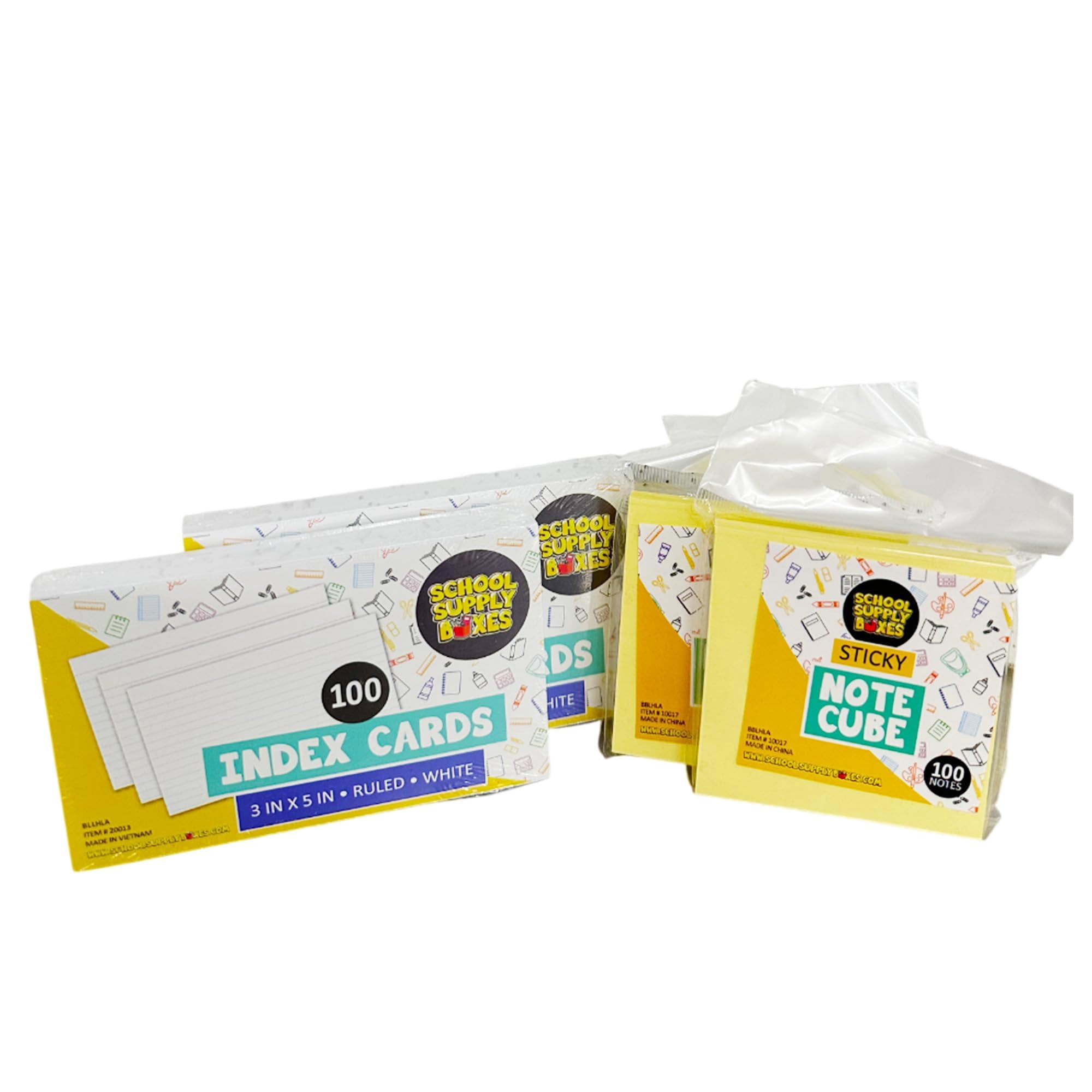 School Supply Boxes | Teacher Pallet (180 Boxes) | Back to School Essentials Kit Designed for Teachers | Includes Pencils, Red Pens, Dry Erase Markers, Sticky Notes, Paper Clips & More