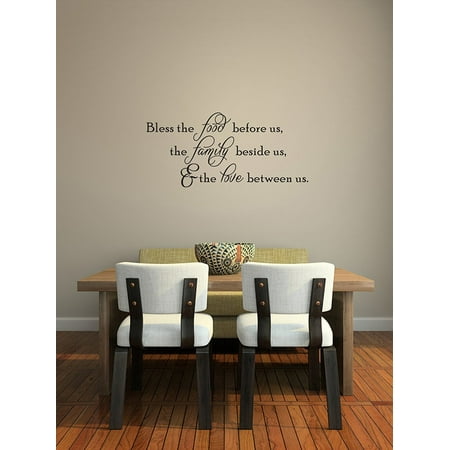 bless the food before us vinyl wall decal thanksgiving quotes