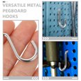 thumbnail image 3 of FONWILYO 10 Pcs Home Pegboard Hook Iron for Workspace Arrangement, 3 of 7