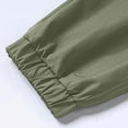 thumbnail image 6 of Zylanna Men's Casual Pants, Pockets Loose with Drawstring Elastic Waist Straight Leg Pants for Men Green, 6 of 8