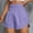 Purple, variant on Women's Athletic Shorts High Waisted Running Shorts Gym Elastic Workout Shorts Purple L