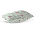 thumbnail image 5 of Vintage Flower Velvet Oblong Lumbar Plush Throw Pillow Cover/Shams Cushion Case - 20x36in - Decorative Invisible Zipper Design for Couch Sofa Pillowcase Only, 5 of 5