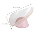 thumbnail image 4 of 2pcs Leaf Shape Soap Boxes Creative Soap Storage Racks Punch-free Soap Holders, 4 of 8
