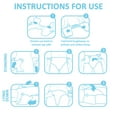 thumbnail image 4 of Littleforbig Adjustable Velcro Closure Adult Printed Cloth Back Diaper 2 Pieces - Baby Parade(X-Large 48"-56"), 4 of 7