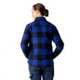 thumbnail image 2 of Dickies Women's Flannel High Pile Fleece Lined Chore Coat,Surf Blue/Black Buffalo Plaid, XL, 2 of 5