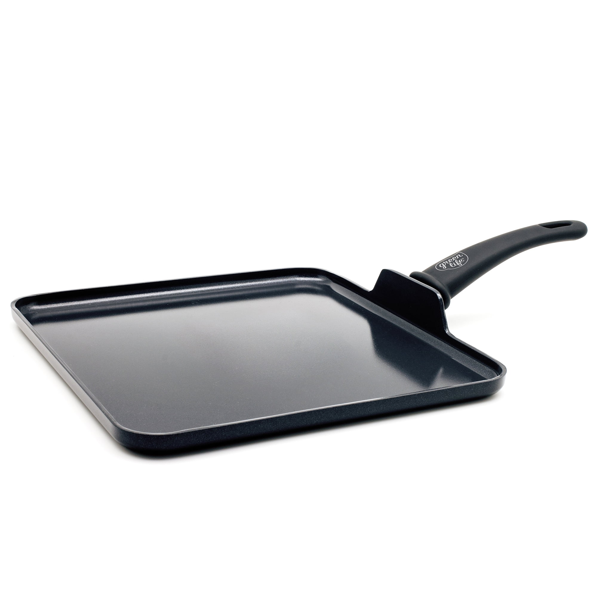 J&Y Cast Iron Non-Stick Griddle Pan With Maifan Stone Non Stick Coating & Comfortable Handle 24cm/28cm 24cm