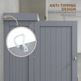 thumbnail image 4 of Barara King 71" Pantry Storage Cabinet with Microwave Oven Countertop, Drawer and Cupboard, Kitchen Pantry Cabinet with Hutch fro Dining Room, Living Room, Gray, 4 of 7