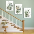 thumbnail image 4 of Botanical Wall Art Plant Floral Watercolor Poster Canvas Prints Set of 3 Framed Sage Green Painting Eucalyptus Leaf Picture Modern Minimalist Home Decor Bedroom Bathroom Living Room, 4 of 6