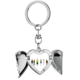 thumbnail image 1 of Game Characters Pixel Art Deco Fashion Heart Angel Wing Key Chain Holder, 1 of 3