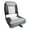 Gray, white, variant on VANCUS Gray Low Back fishing boat seats Folddown Jon Boat Chair With Soft Sponge Pad