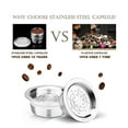thumbnail image 2 of Tarro de acero inoxidable Irfora Cápsulas de café reutilizables de acero inoxidable Cápsula de café reutilizable Filtro de taza Compatible con LAVAZZA A MODO MIO JOLIE LAVAZZA A MODO MIO ESPRIA Irfora Tarro de acero inoxidable, 2 of 7