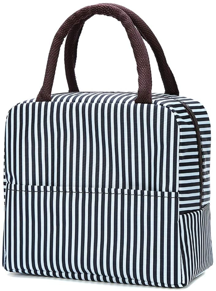 Reusable Lunch Bags Insulated Cooler Tote Zipper Picnic Bag Lunch