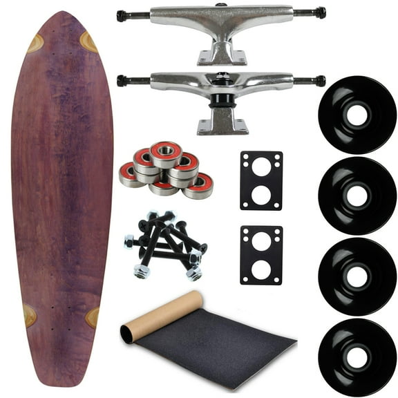 Moose Longboard Complete 9.75" x 36.75" Kicktail Purple