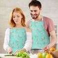 thumbnail image 3 of Pioneer Flower Floral Print Pattern Apron for Women and Men, Cotton Linen Waterproof with Pockets, Adjustable, 33x27 Inch for Kitchen, Gardening, BBQ, Salon, 3 of 6