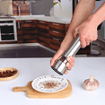 thumbnail image 3 of Salt and Pepper Grinder Set, Adjustable Grinder, Large Steel Body, Easy to Fill, Brushed Stainless Steel, Hand Grinder Seasoning Grinder, 3 of 6