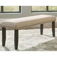 thumbnail image 2 of ZXNYH Moriville Casual Rustic Upholstered Dining Bench, Grey & Brown, 2 of 8