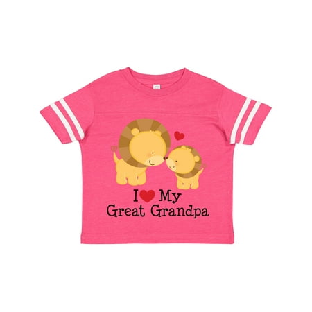 

Inktastic I Love My Great Grandpa Gift Toddler Boy or Toddler Girl T-Shirt