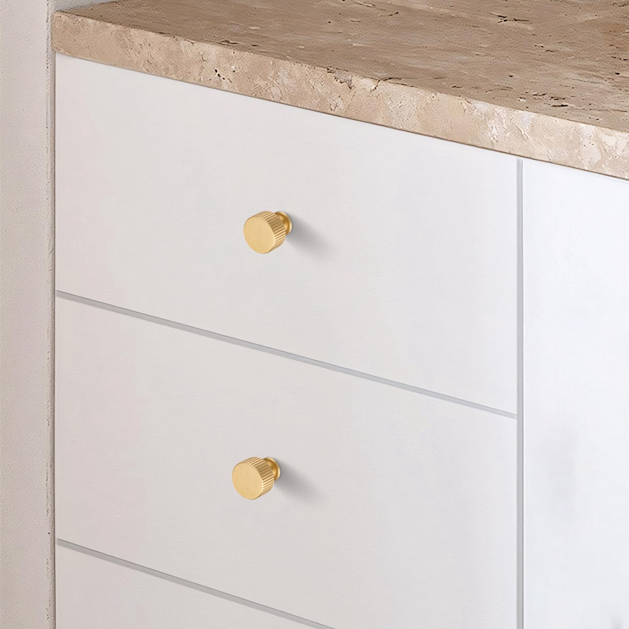 Antique Brass Kitchen Cabinet Knobs Solid Brass Pulls for Dresser Drawer Vanity Closet Wardrobe, Modern Bathroom Bedroom Living Room Cabinet Hardware