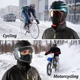 thumbnail image 3 of Pasamontañas Mascarilla Negra con Cremallera para Moto Ciclismo Invierno Mascarillas Integrales Polar Térmico para Hombres Mujeres, 3 of 5