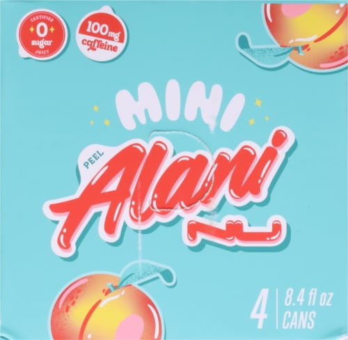 2X - Alani NU Juicy Peach Zero Sugar Mini Energy Drink Cans