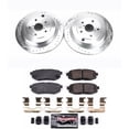 thumbnail image 3 of PowerStop Rear Z23 Evolution Sport Carbon-Fiber Ceramic Brake Pad and Drilled & Slotted Rotor Kit Fits: SUBARU Select Models K4645, 3 of 10