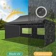 thumbnail image 3 of COBIZI 10x20 Pop Up Canopy, Heavy Duty Full-Truss Party Tent, Removable Awning & 4 Sidewalls, 420D PU Oxford, Waterproof, UPF 50+, 600D PVC Roller Bag, Black, 3 of 12