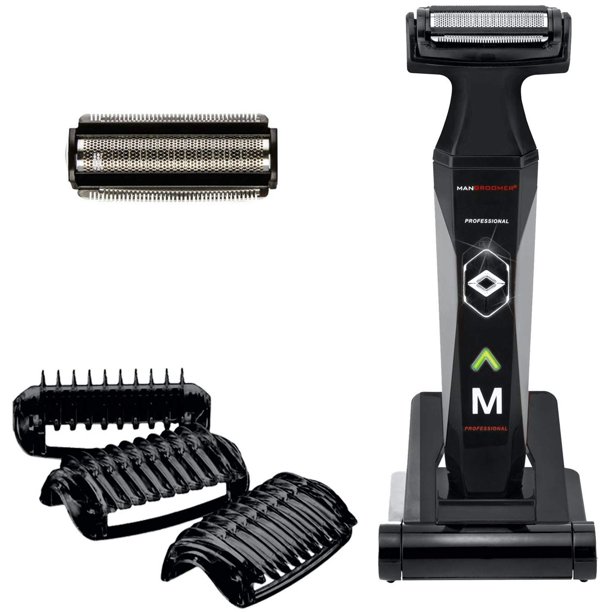 Peluquería corporal MANGROOMER 2.0 Professional con 3 peines recortadores