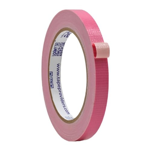 WOD DTC10 Advanced Strength Industrial Grade Pink Duct Tape, 1/2 inch x 60 ft. Waterproof, UV Resistant For Crafts & Home Improvement
