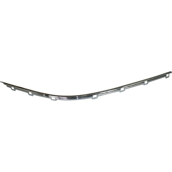 Bumper Trim Compatible With 1997-2000 BMW 528i 540i Front, Right Passenger Side, Outer Chrome