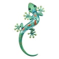 thumbnail image 5 of Ebros Crawling Green Metal Lizard Gecko with Blue Glass Body Wall Decor 18.5"L, 5 of 5