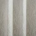 thumbnail image 2 of Exclusive Home Twig Insulated Room Darkening Blackout Grommet Top Curtain Panel Pair, 54"x84", Silver, 2 of 8
