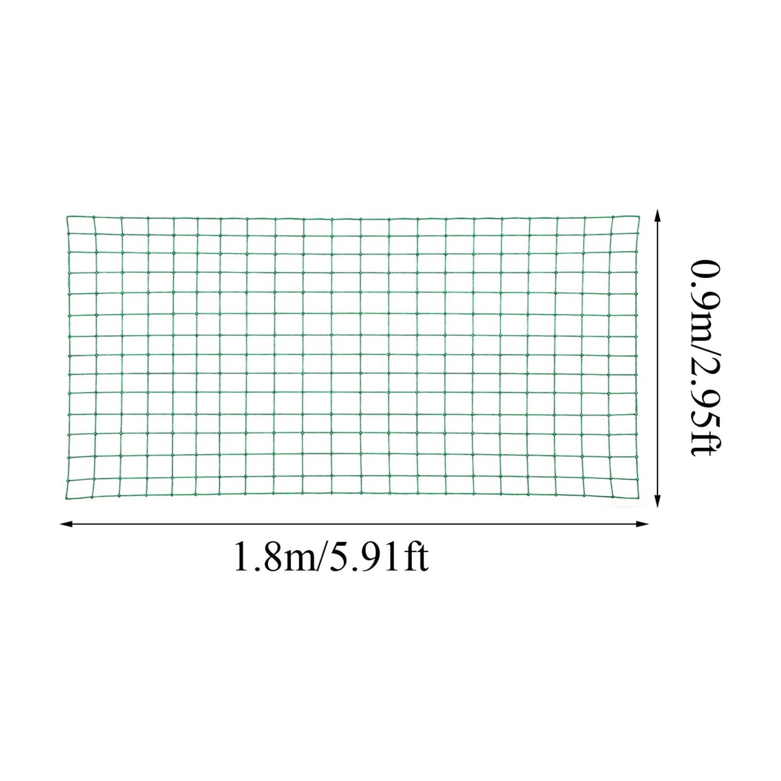 Garden Netting for Raised Beds Heavy-Duty Climbing Vine Net for Grape Cucumber Bonsai Plants UV-Resistant Nylon Plant Support Grid for Home Gardening Balcony Vegetable Beds