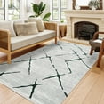 thumbnail image 2 of Grey Geometric Area Rugs for Living Room Washable Rugs Boho Moroccan Area Rug Soft Neutral Geometric Bohemian Carpet Distressed Indoor Rug for Bedroom Dining Room Office Foldable Nonslip Rug, 2 of 9