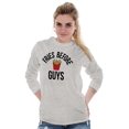 thumbnail image 5 of Fries Before Guys Girl Squad Food BFF Women's Long Sleeve T Shirt Brisco Brands M, 5 of 6