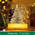 thumbnail image 2 of Table Lamp Christmas Decoration, Christmas Tree LED Bedside Lamp Christmas Decoration Indoor Battery Powered and USB Mini Christmas Tree with Lighting, New Year Room Table Lamp (Christmas Tree), 2 of 4