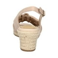 thumbnail image 2 of BELLA VITA Womens Beige Slingback Padded Lightweight Cheerful Round Toe Wedge Buckle Espadrille Shoes 8.5 M, 2 of 4