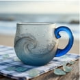 thumbnail image 4 of Sea Glass Wave Mug, 12 oz Handblown Sea Wave Glass Mug Cup, Unique Textured Beach Theme Mug for Tea, Wine, Handcrafted Sea Inspired Drinkware Gift for Friends Family Sea Lovers, 4 of 9