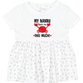 thumbnail image 3 of Inktastic Nanny Loves Me Grandson Girls Baby Dress, 3 of 5