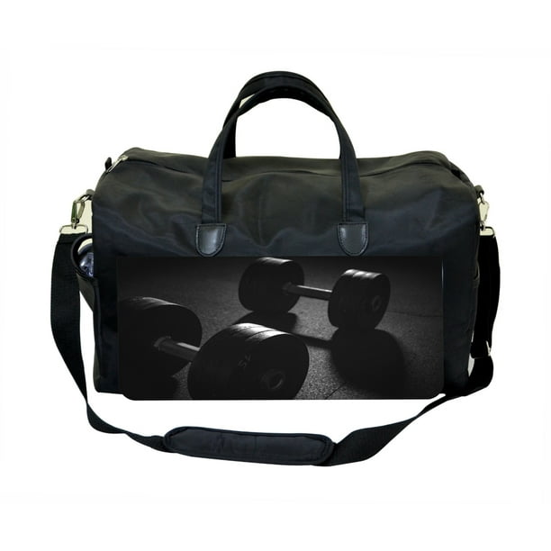 Accessory Avenue Dumbbells Large Black Duffel Style Weekender Carry