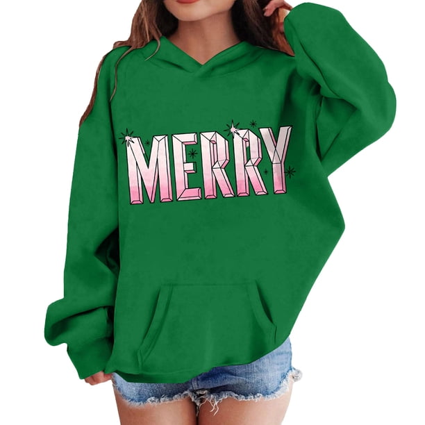 Sudadera con capucha para niñas y niños, sudadera de manga larga con cuello redondo y estampado de moda, jersey con bolsillo, sudadera de poliéster para niñas